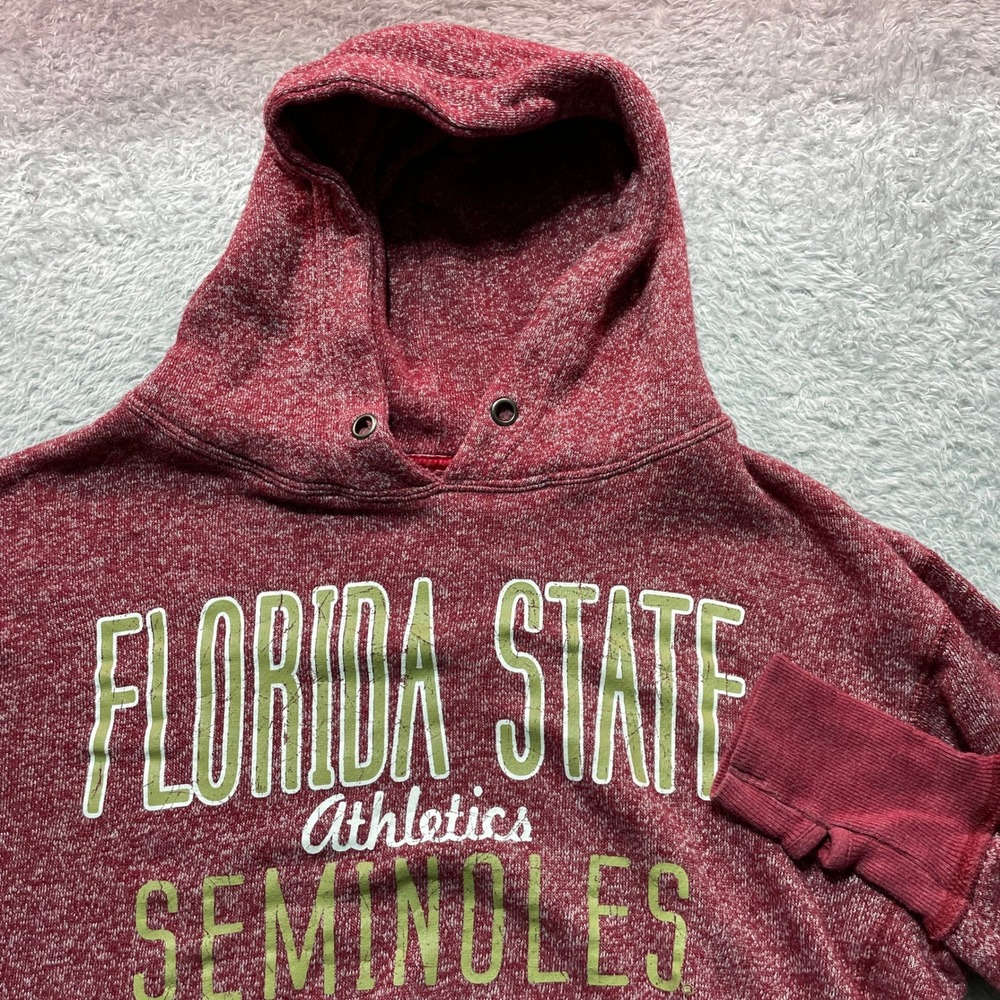 J. America Florida State Seminoles Athletics Hoodie Maroon Heather XL Womens
